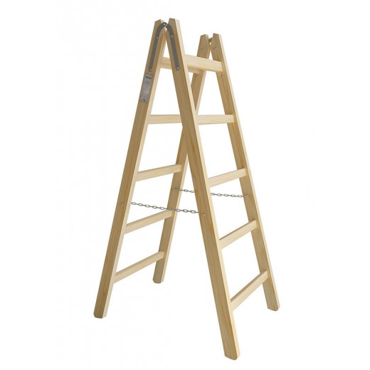Scara  din lemn PREMIUM 2*4 trepte,inaltimea 132 cm MAAN PL